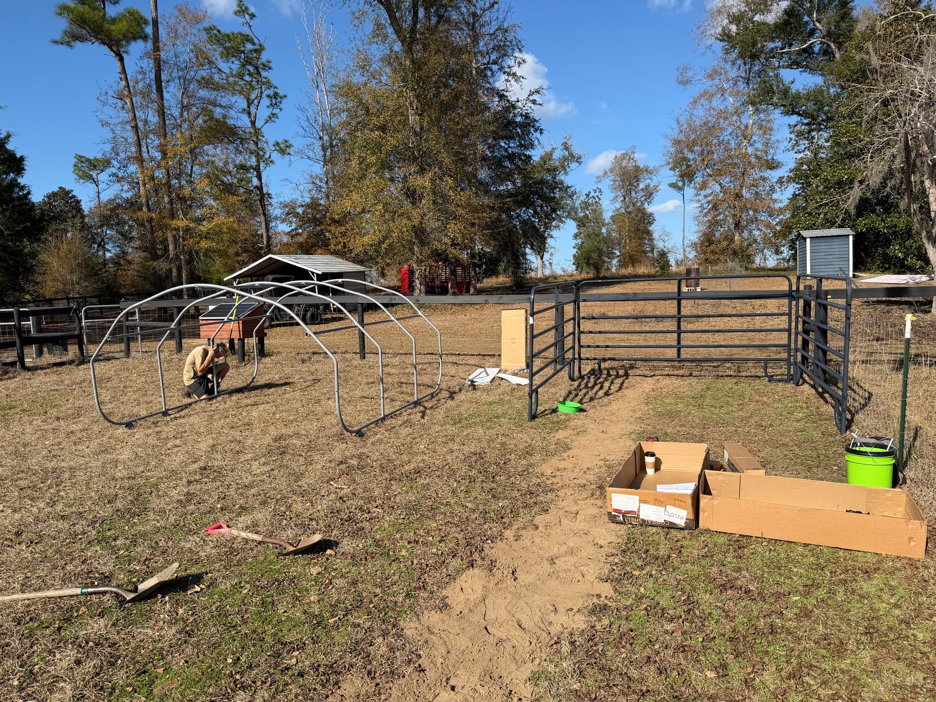 Gallery photos for Donkey Shelter Creation in Marianna, FL: Image #3