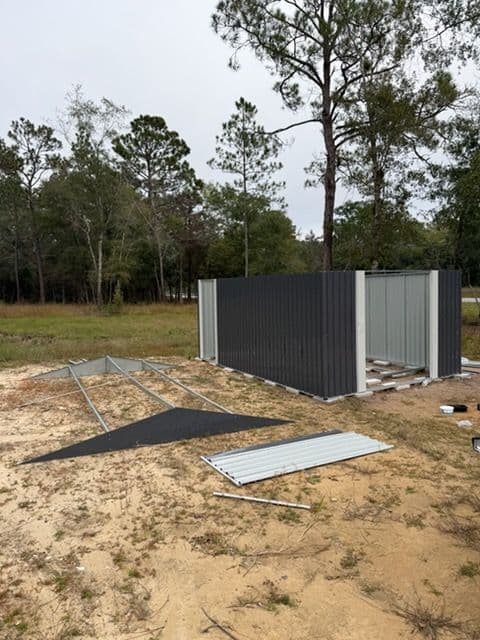 Durable Shed Construction at Ponce de Leon