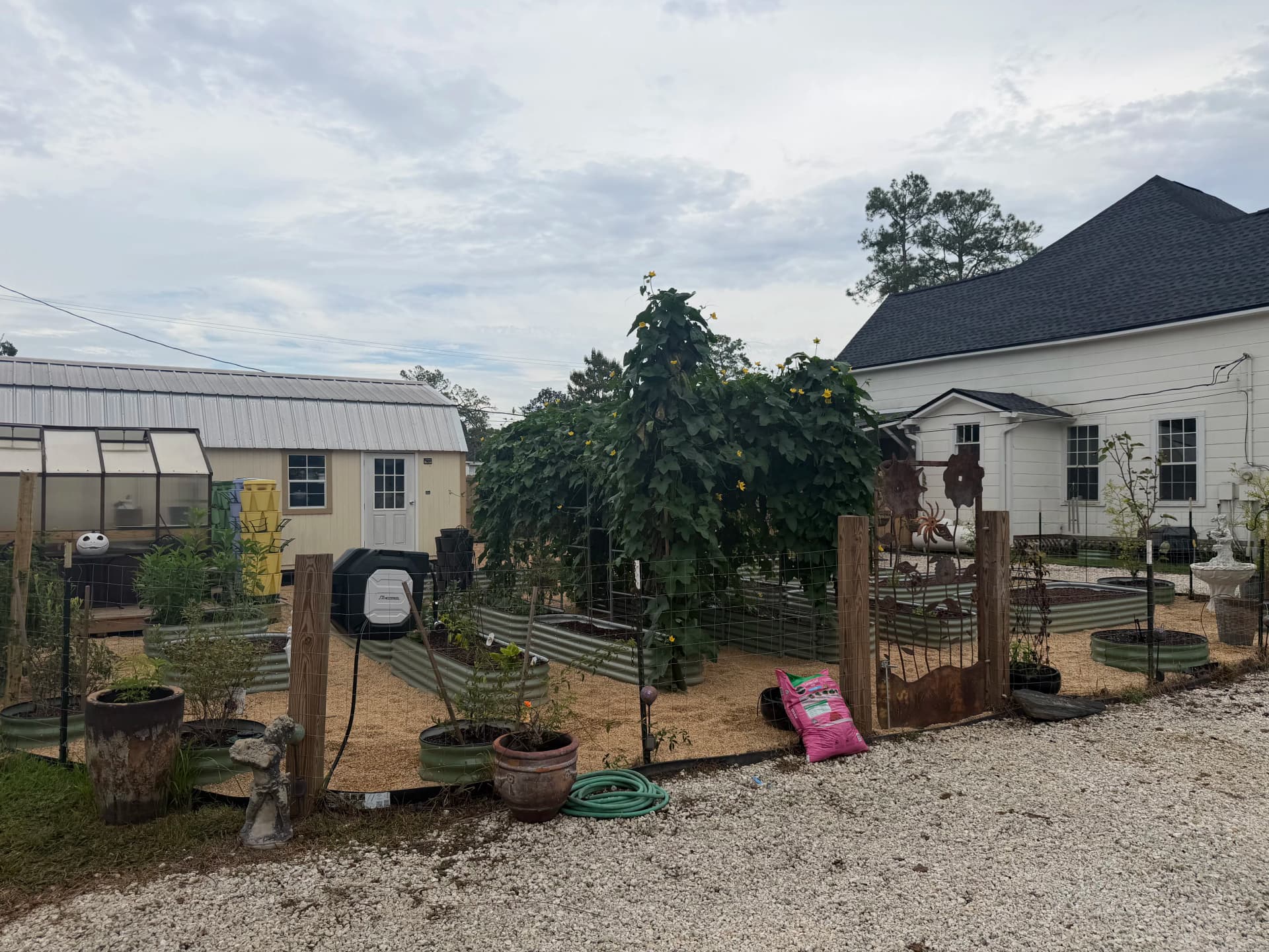Gallery photos for Raised Bed Garden Build with Irrigation and Solar Lighting in Chipley FL: Image #9