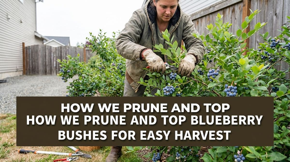 Featured post - How We Prune and Top Blueberry Bushes for Easy Harvest